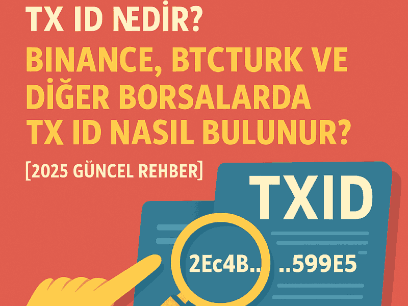 TX ID nedir ve nasıl bulunur? 2025 yılı için Binance TR, Binance Global, BtcTurk ve diğer kripto borsalarında TX ID öğrenme rehberi. Adım adım anlatım ve blokzincir doğrulama detaylarıyla!